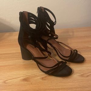 Jeffrey Campbell black strappy heels